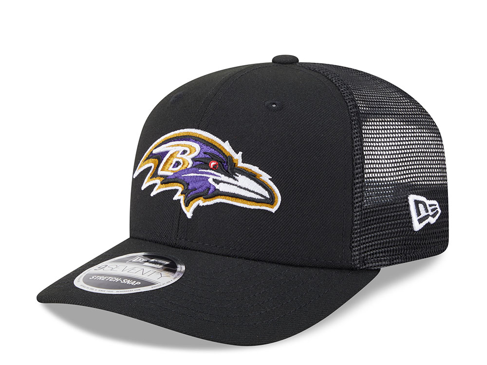 New Era Baltimore Ravens Black Edition 9Seventy Trucker Snapback Cap