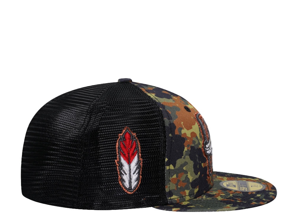 New Era Kinston Indians Flecktarn Trucker Edition 59Fifty Fitted Cap