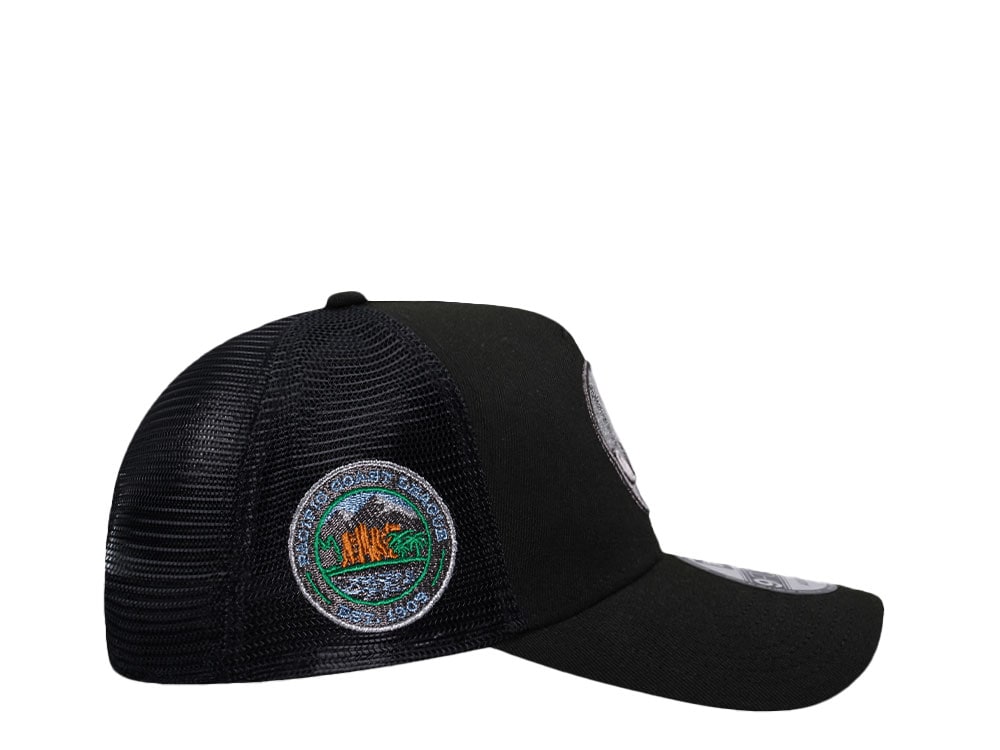 New Era Las Vegas 51s Black Metallic Trucker Edition 9Forty A Frame Snapback Cap