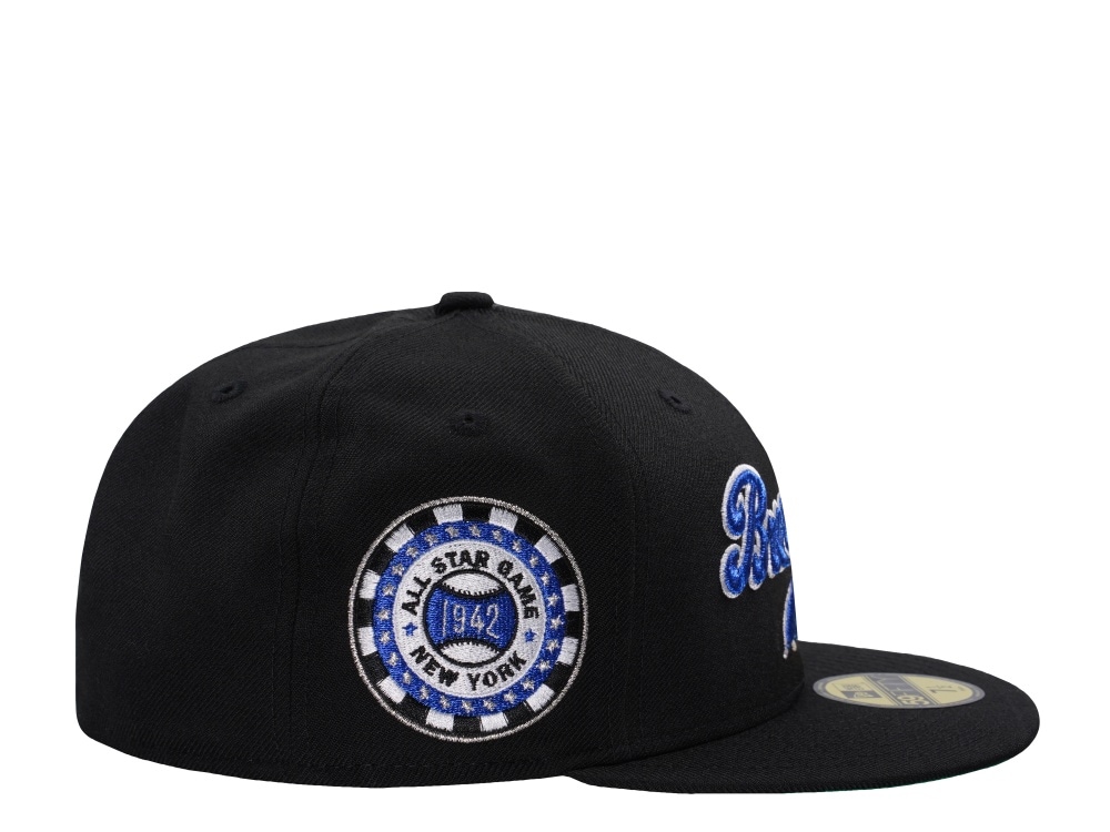 New Era Brooklyn Dodgers All Star Game 1942 Wool Black Throwback Edition 59Fifty Fitted Cap
