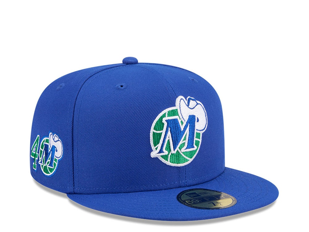 New Era Dallas Mavericks HWC 40th Anniversary Blue 59Fifty Fitted Cap