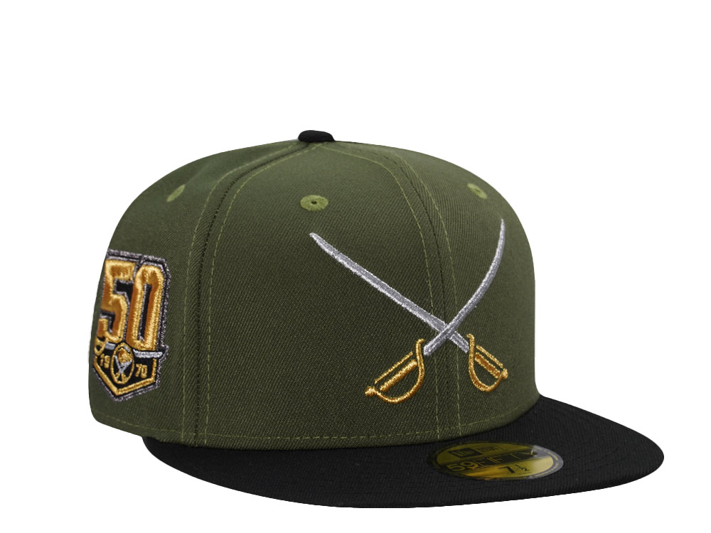 New Era Buffalo Sabres 50th Anniversary Rifle Green Two Tone Edition 59Fifty Fitted Cap