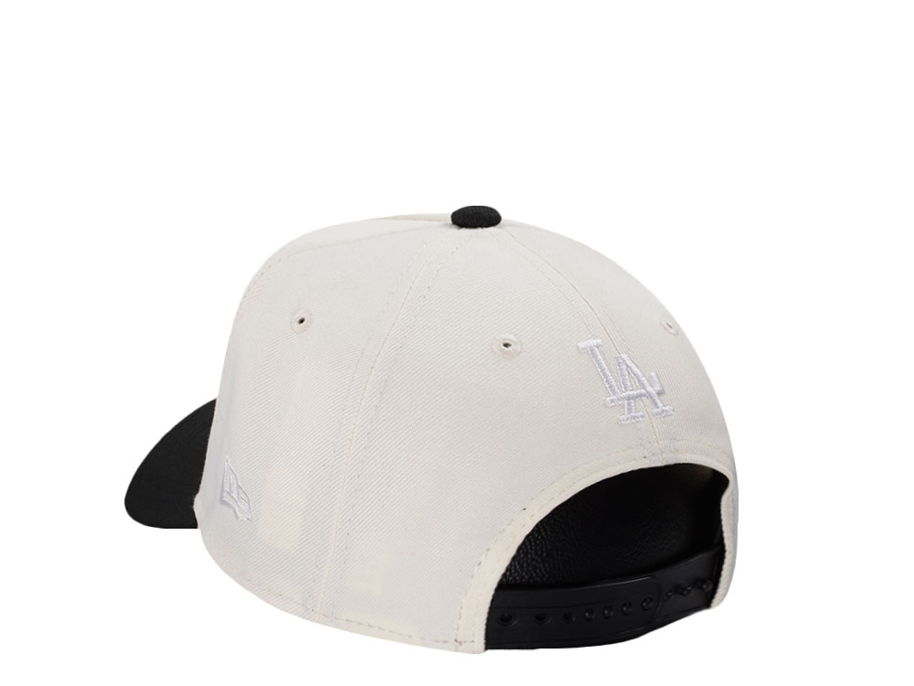 New Era Los Angeles Dodgers Japan White Out Chrome Two Tone Edition 9Forty A Frame Snapback Cap
