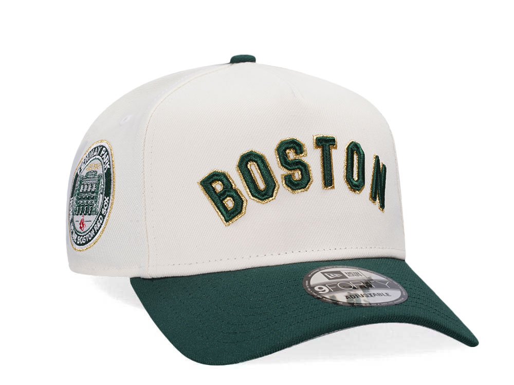 New Era Boston Red Sox Fenway Park Metallic Outline Edition White 9Forty A Frame Snapback Cap