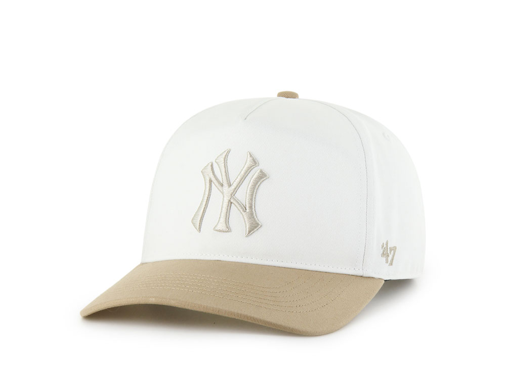 47Brand New York Yankees White Cartoon Icon Edition Hitch Snapback Cap