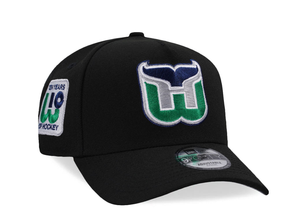 New Era New Era Hartford Whalers 10th Anniversary Black Prime Edition 9Forty A Frame Snapback Cap