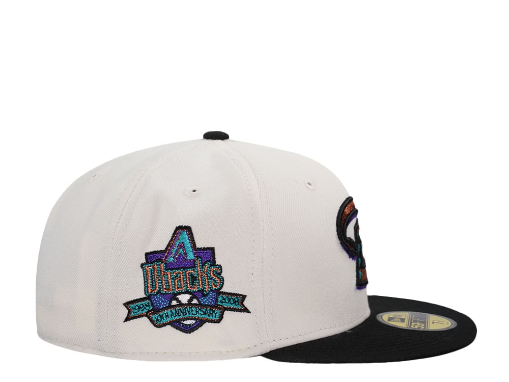 New Era Arizona Diamondbacks 10th Anniversary Chrome Black Two Tone Edition 59Fifty Fitted Cap
