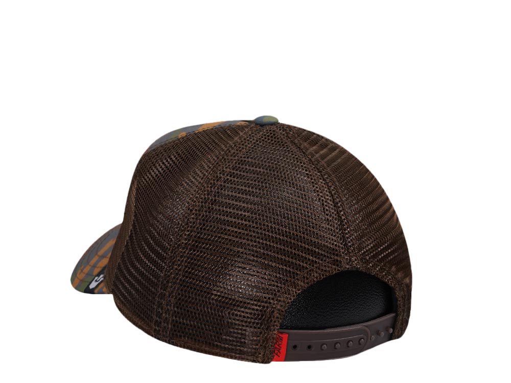 Goorin Bros Clay Henry Goat Brown Camouflage Trucker Snapback Cap