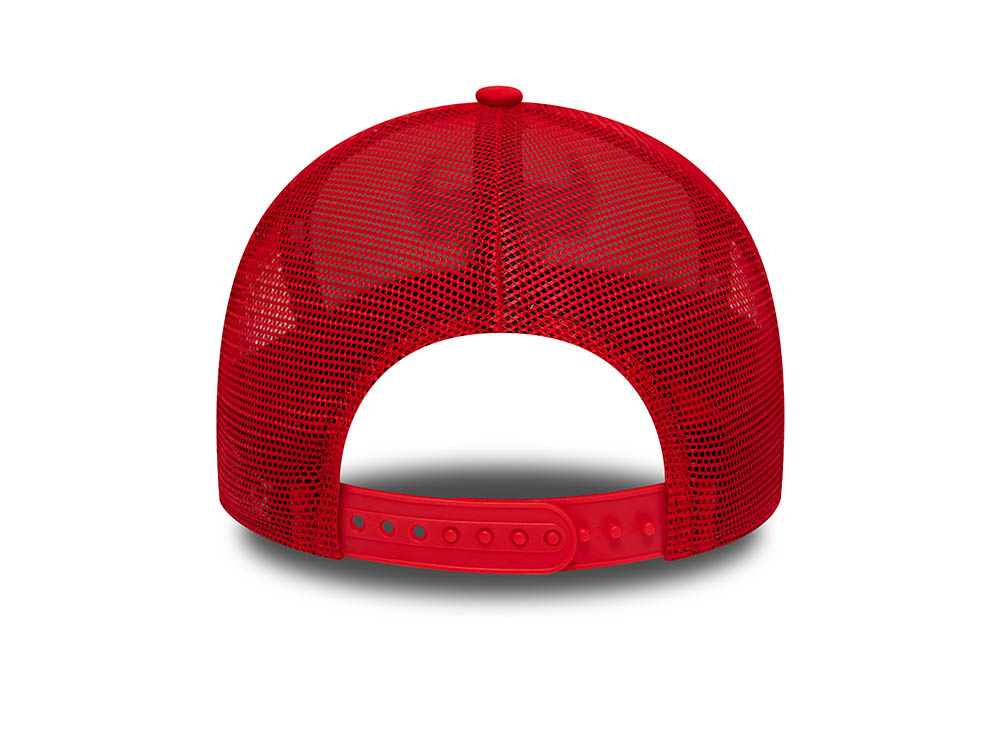 New Era Chicago Bulls Team Colour Block Red 9Forty A Frame Trucker Snapback Cap