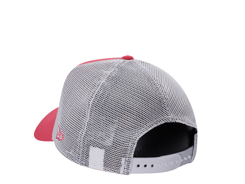 New Era Miami Heat Coral Pink Prime Edition 9Forty A Frame Trucker Snapback Cap