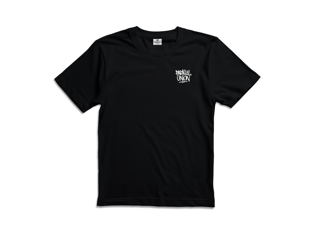 Parallel Union T-Shirt Tatoo Mask Black Oversize Edition