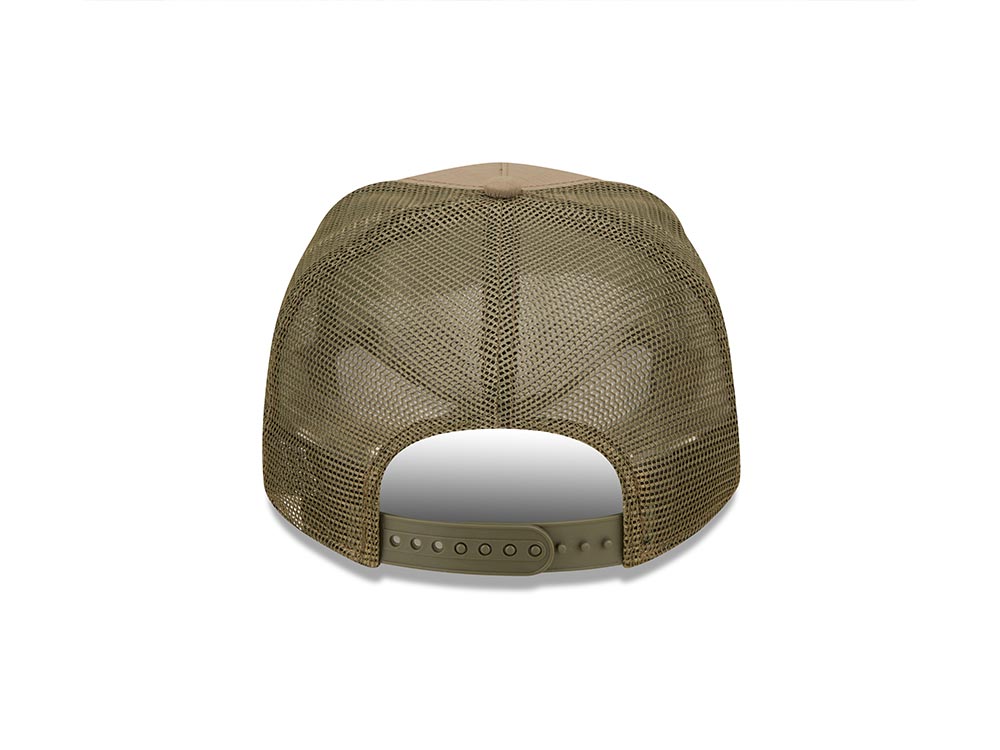 New Era New York Yankees Ripstop Olive A Frame Trucker Snapback Cap