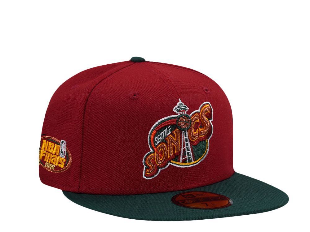 New Era Seattle Supersonics NBA Finals 1996 Red Two Tone Edition 59Fifty Fitted Cap