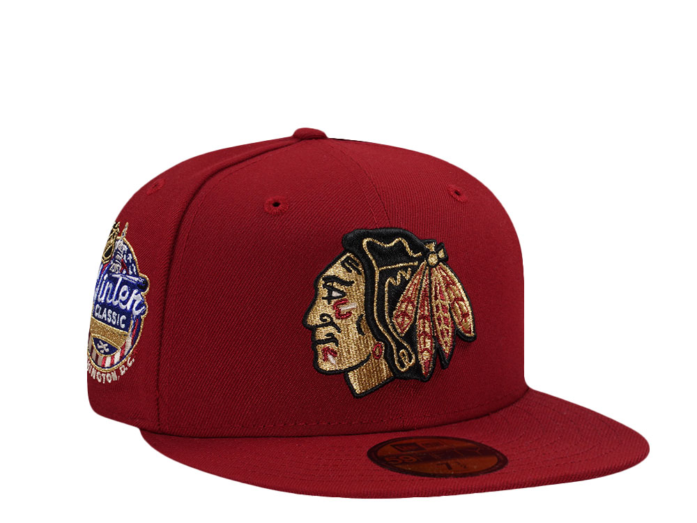 New Era Chicago Blackhawks Winter Classic 2015 Red Prime Edition 59Fifty Fitted Cap