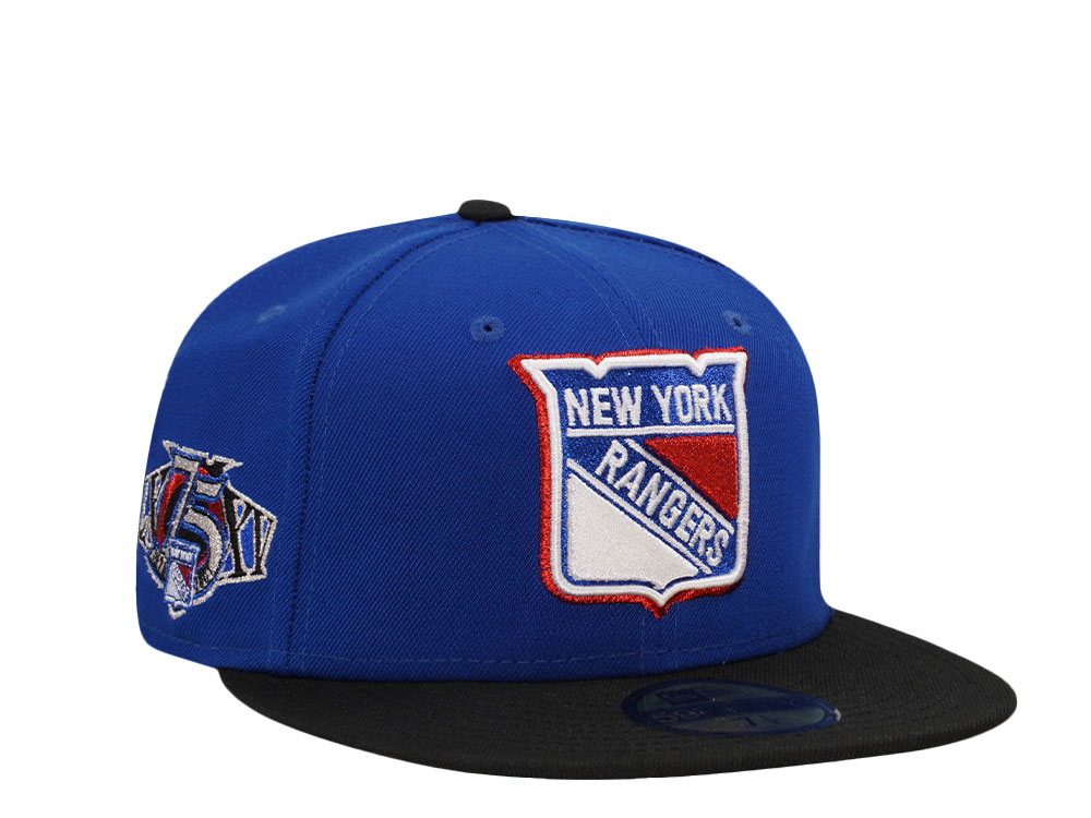 New Era New York Rangers 75th Anniversary Metallic Two Tone Throwback Edition 59Fifty Fitted Cap