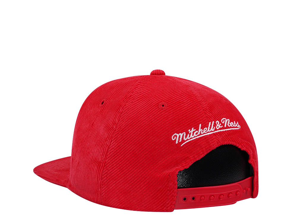 Mitchell & Ness Atlanta Hawks Red Cord Hardwood Classic Snapback Cap