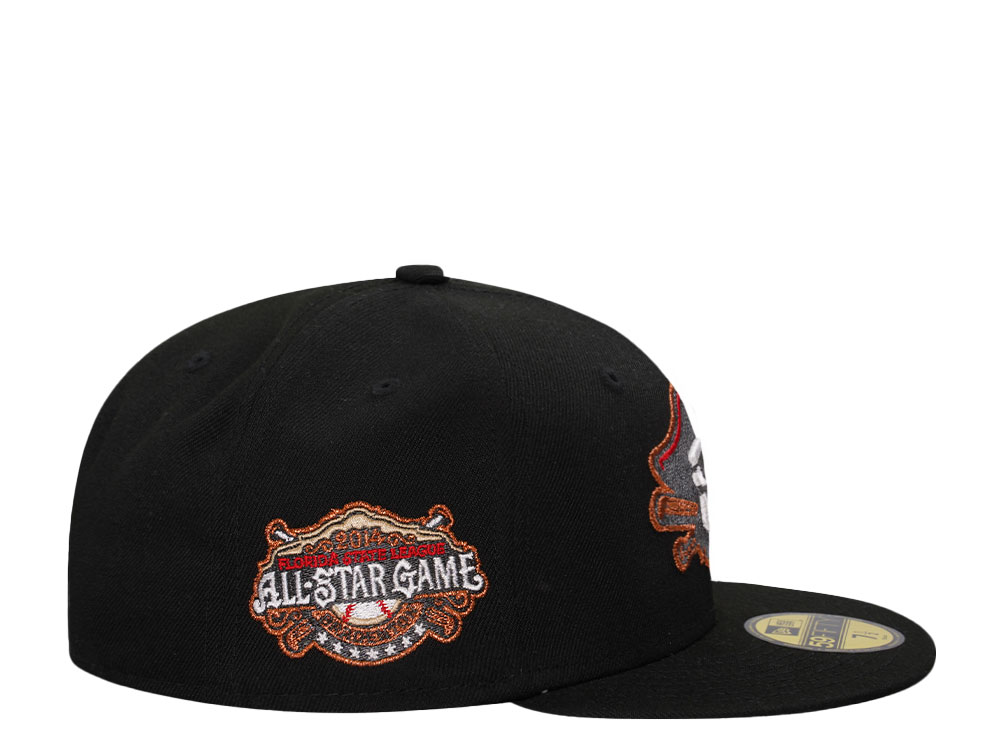 New Era Bradenton Marauders All Star Game 2014 Black Copper Edition 59Fifty Fitted Cap
