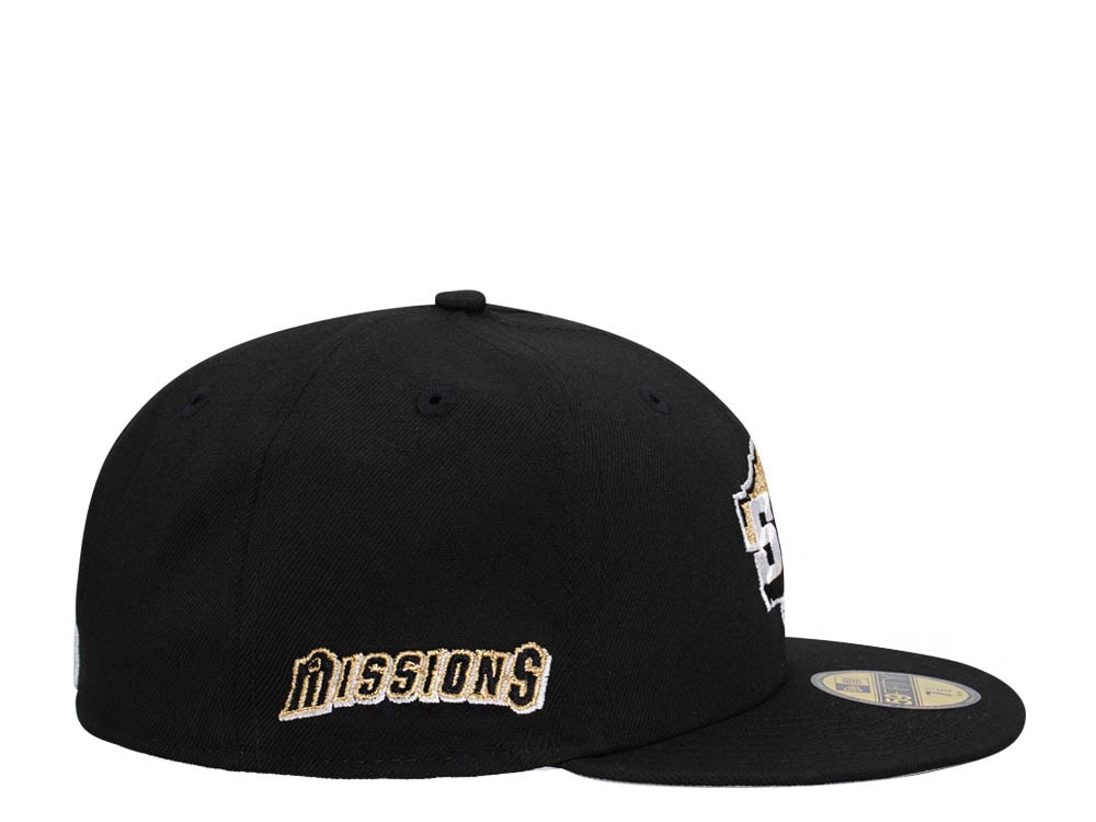 New Era San Antonio Missions Classic Black Edition 59Fifty Fitted Cap