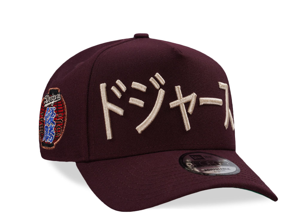 New Era Los Angeles Dodgers World Series 2026 Maroon Prime Edition 9Forty A Frame Snapback Cap