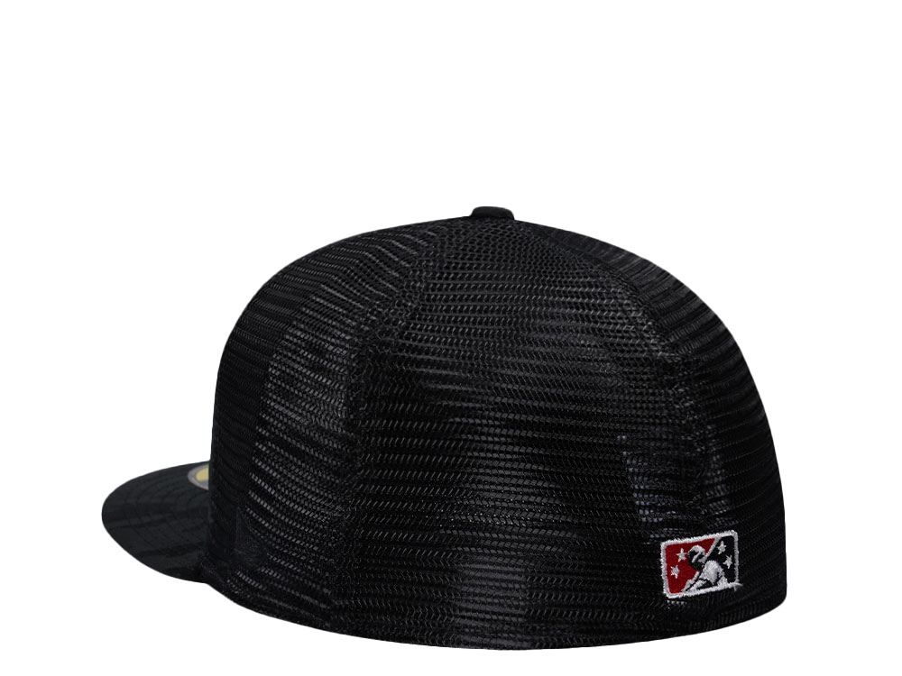 New Era Pensacola Blue Wahoos Camo Metallic Classic Trucker Edition 59Fifty Fitted Cap