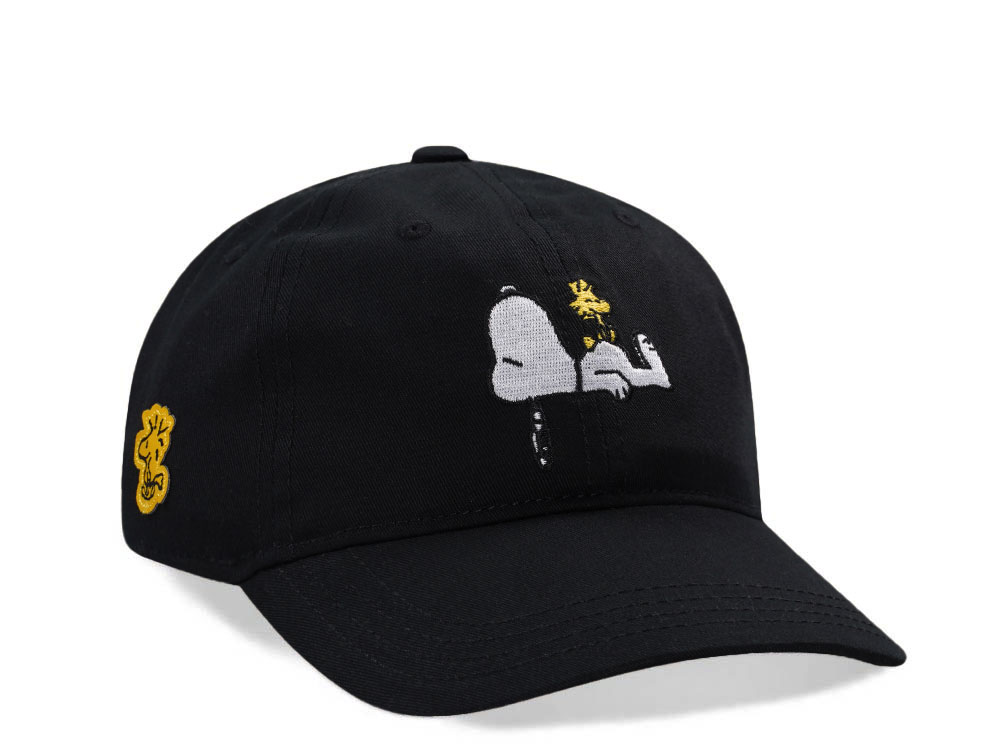 Capslab Peanuts Snoopy Black Strapback Cap