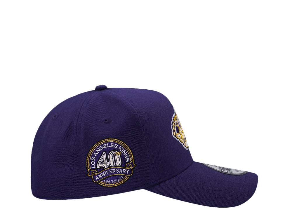 New Era Los Angeles Kings 40th Anniversary Purple Prime Edition 9Forty A Frame Snapback Cap