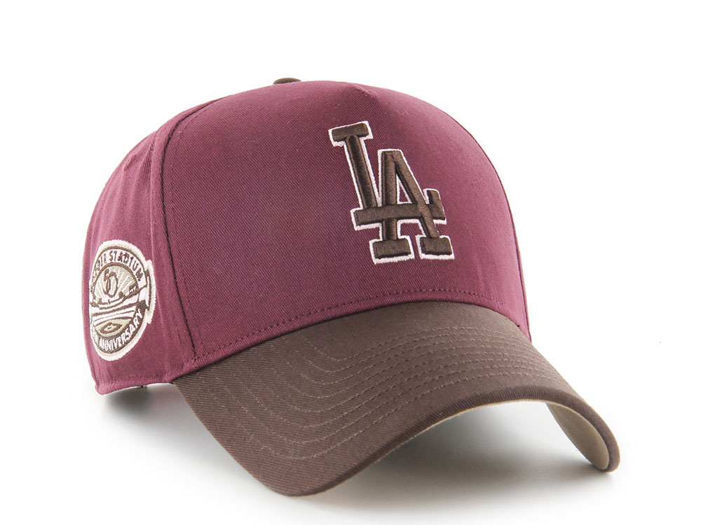 47Brand Los Angeles Dodgers Cooperstown Dark Maroon Edition MVP Snapback Cap