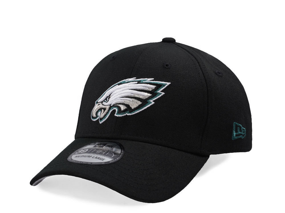 New Era Philadelphia Eagles Black Classic Edition 39Thirty Stretch Fit Cap
