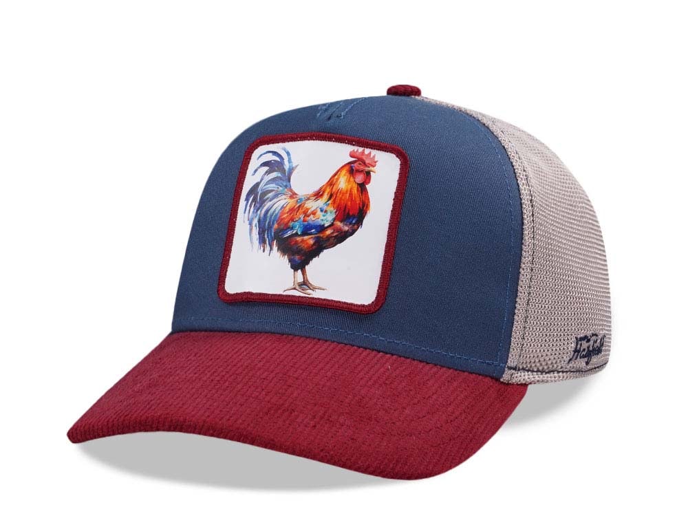 Hatfield Rooster White Trucker Snapback Cap