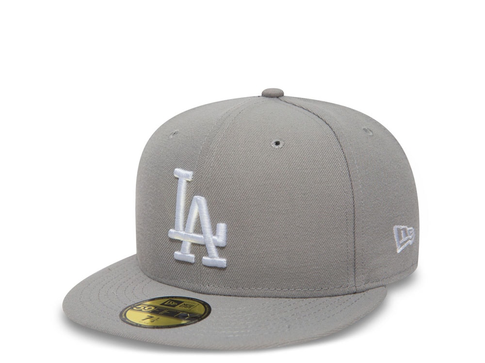 New Era Los Angeles Dodgers Plain Gray Prime Edition 59Fifty Fitted Cap