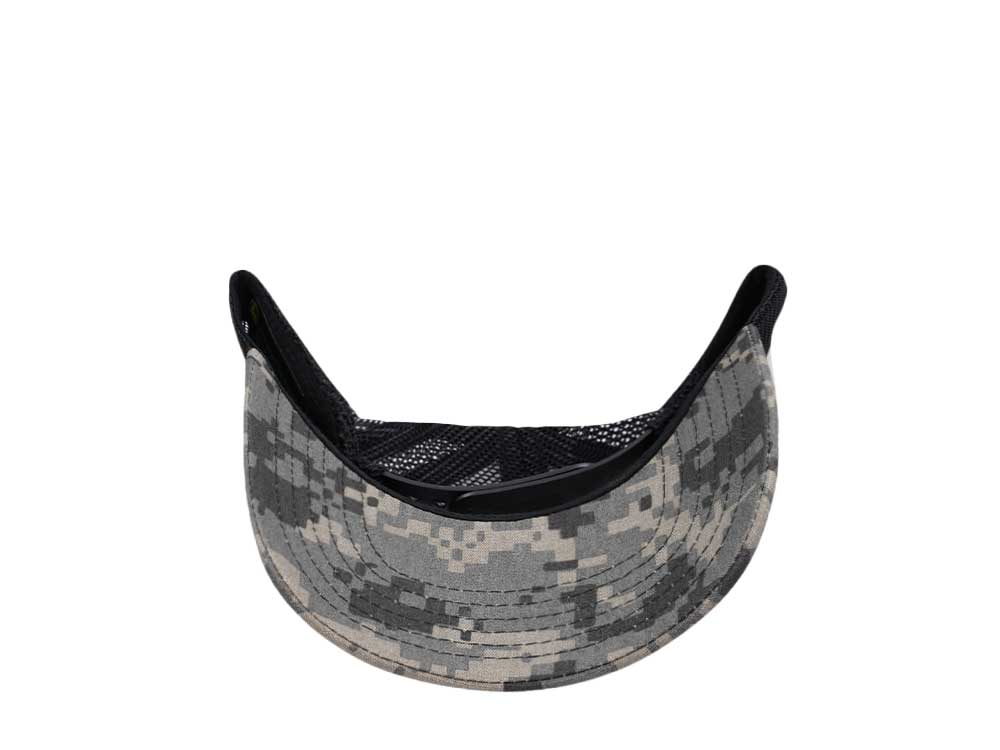 John Deere Digi Twill Mesh Logo Camouflage Black Trucker Snapback Cap